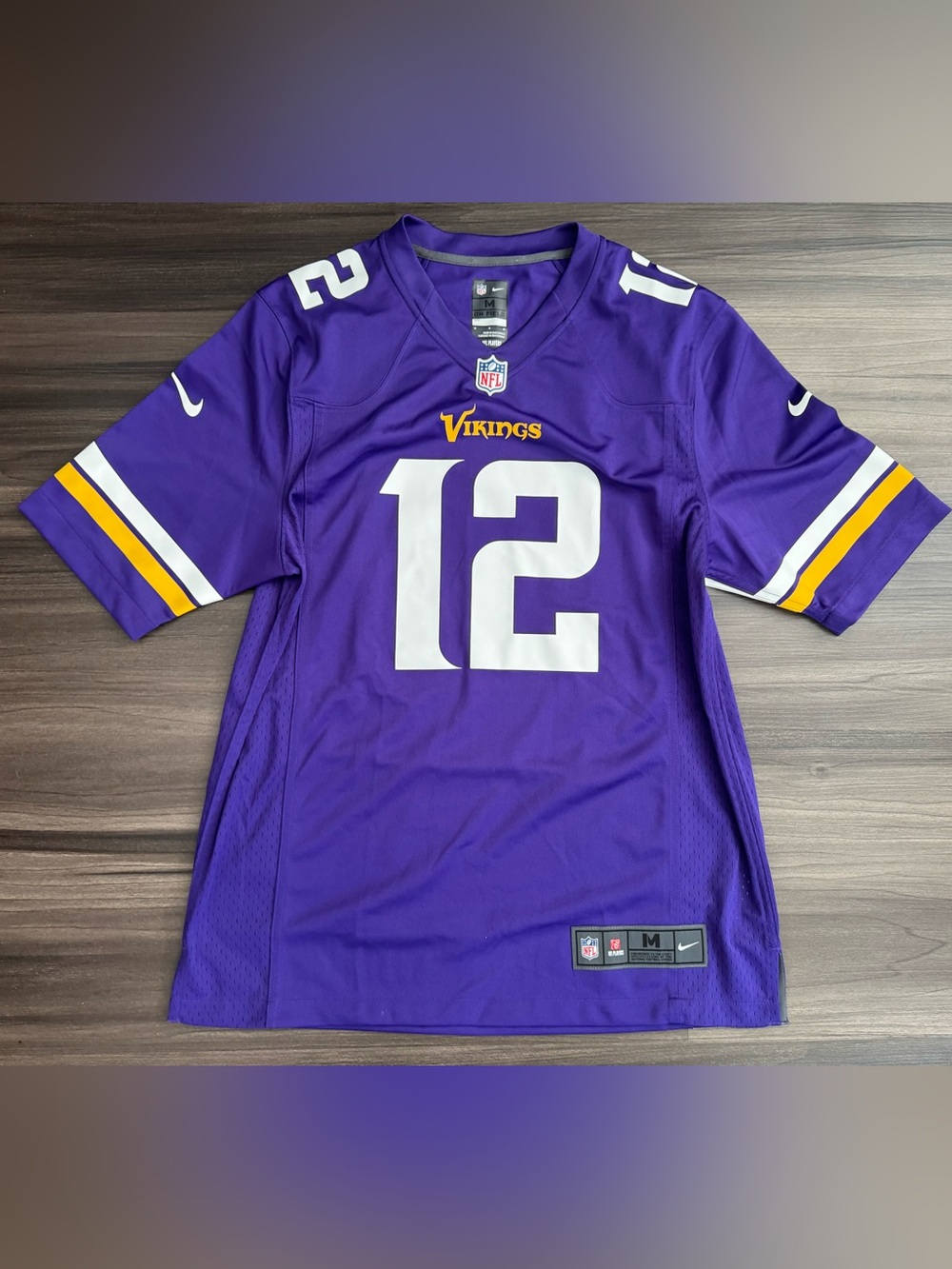Nike Minnesota Vikings Percy Harvin #12 NFL On Field Game Home Jersey Men Medium